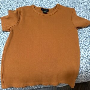 House of Harlow rust cotton top